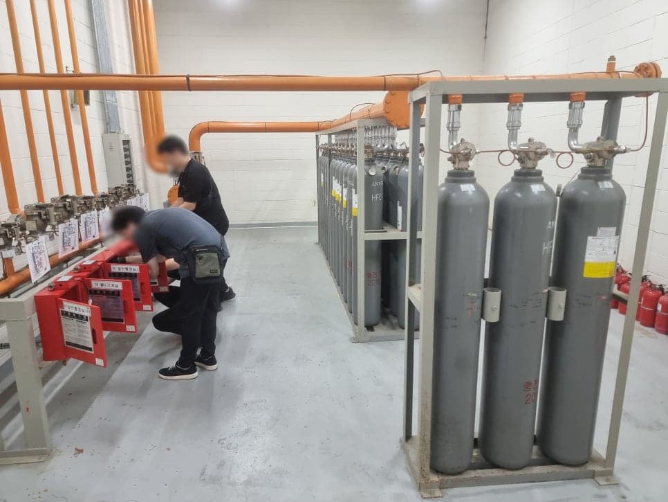가스계 소화설비 점검